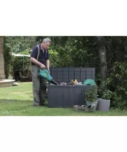 BAULE DA ESTERNO KETER "SHERWOOD" IN RESINA MARRONE EFFETTO LEGNO 270 LT 117X45X58 CM